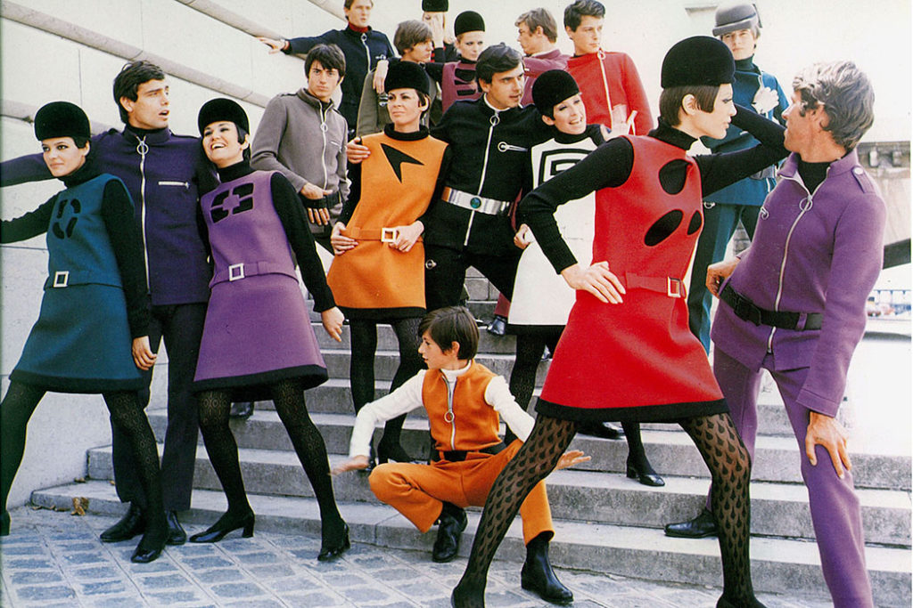 Pierre Cardin, Cosmocorps collection, 1967. Photograph by Yoshi Takata / DR. Copyright Archives Pierre Cardin 
