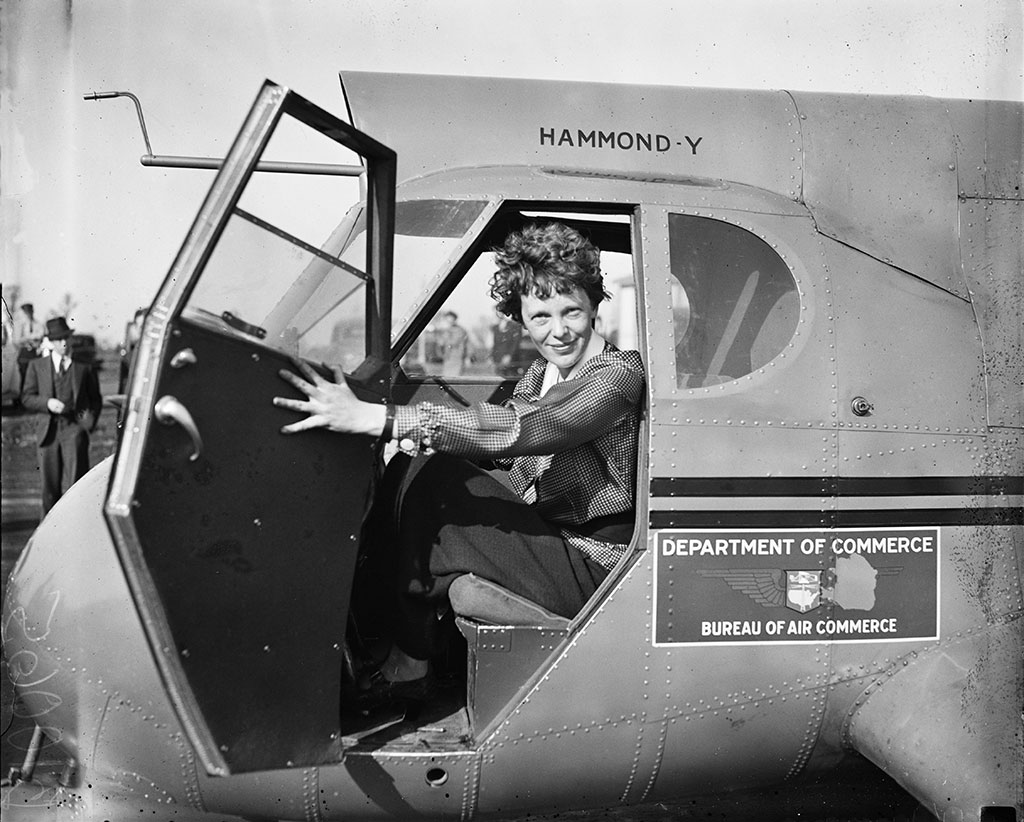 Amelia Earhart, 1936 | Hervert & Ewing Collection, LOC