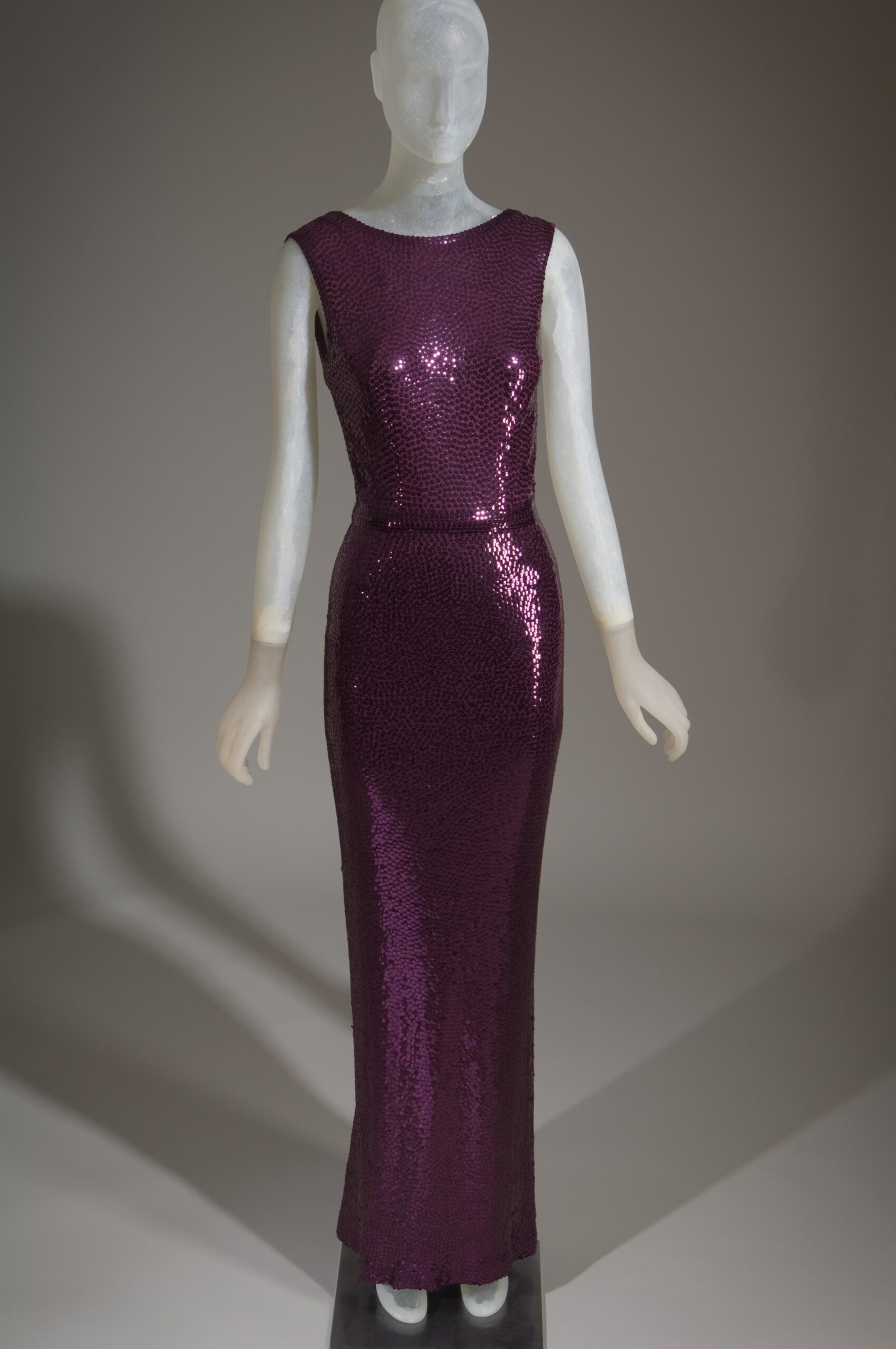 Sequin evening dress by Norman Norell, 1965
