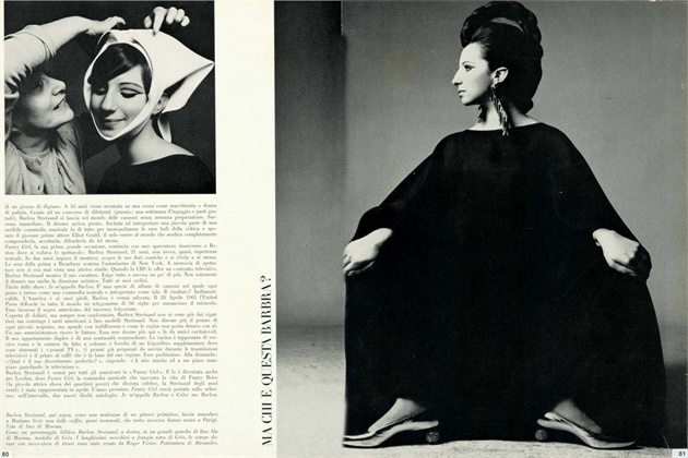 Barbara Streisand wearing Madame Grès in Vogue Italia, 1977. via Vogue Italia.