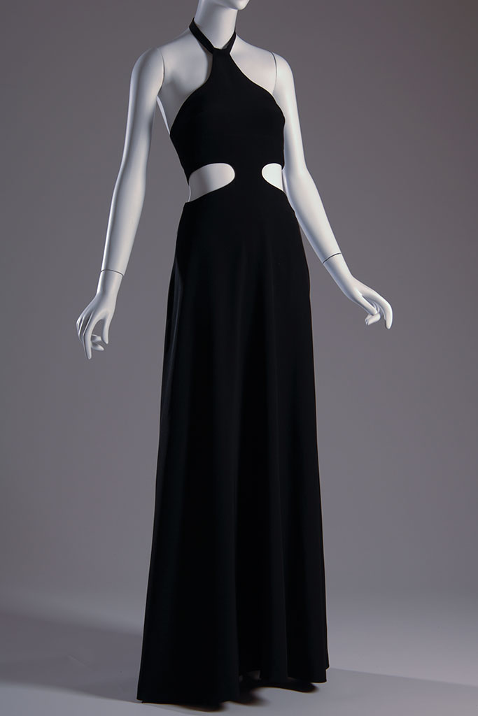 Madame Grès evening dress, black silk, c.1966-68, courtesy of Hamish Bowles. From the book Madame Grès: Sphinx of Fashion