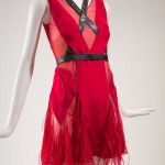 Prabal Gurung and Justin Peck | Designing for dancers was “very different” from designing a collection, says Prabal Gurung. Because Justin Peck’s choreography for Capricious Maneuvers was extremely athletic, Gurung’s costumes had to “accommodate movement and ensure comfort.” But the collaboration was so successful that Peck even altered his choreography after seeing Gurung’s sketches: “I was, like, we’ve got to have one more female in the cast, because I loved his designs.” Prabal Gurung for New York City Ballet Costume for Capricious Maneuvers, 2013 Lent by New York City Ballet