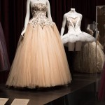 Left: Balenciaga, dress, Fall-Winter 1950–51, lent by The Metropolitan Museum of Art, gift of Mrs. Byron C. Foy, 1953 This evening dress by Balenciaga has the kind of hard, jeweled bodice and soft, full skirt that are characteristic of classic ballet costumes. Right: Marc Happel for New York City Ballet, costume for Symphony in C, 2012, lent by New York City Ballet “When I think about classical ballet, I am always drawn to Dior and Balenciaga,” says Marc Happel, costume director of the New York City Ballet. Asked to redesign the costumes for Symphony in C, he “immediately thought of the Dior ballgown, Junon. The petal shapes on the skirt were my inspiration for the Swarovski crystals that are used on the top layer of the tutu.”
