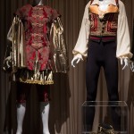 Left: Doublet, undershirt, skirt, breeches, early 1990s, 2014.31.1, gift of Stephen Karver Ballet originated in the courts of Renaissance Italy and France, and flourished especially during the seventeenth century at the court of Louis XIV. Male dancers dressed as knights, gods, and heroes in costumes à la romaine resembling tournament fancy dress. This reproduction of a seventeenth-century dancer’s costume was worn for recreations of Baroque dance. Right: Nicholas Georgiadis for the Boston Ballet Vest, shirt for Don Quixote, worn by Rudolph Nureyev, 1982, lent by John and Pamela Humphrey With the rise of stars, such as Nijinsky, Nureyev, and Barishnikov, male dancers ceased to be marginalized by ballerinas. Yet the costume of the male dancer has seldom exerted any influence on men’s fashion, perhaps in part due to the stereotype of “men in tights.”