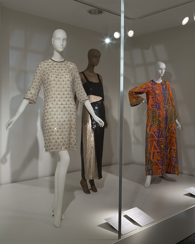 Installation View of dress by Mollie Parnis