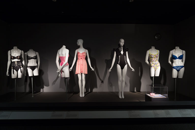 Installation, Exposed: A History of Lingerie, 2014 | copyright Eileen Costa