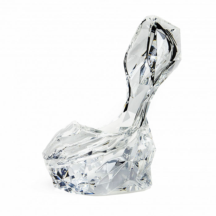 Noritaka Tatehana glass Slipper, 2014, lent by Noritaka Tatehana