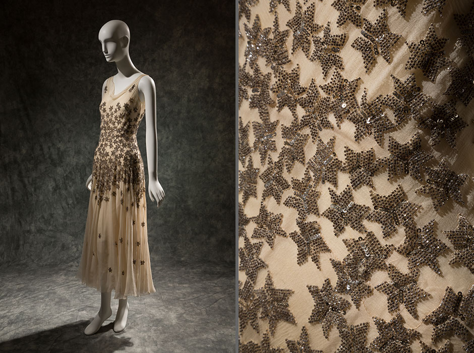 Mary Liotta ivory evening dress, circa 1930, 78.237.10