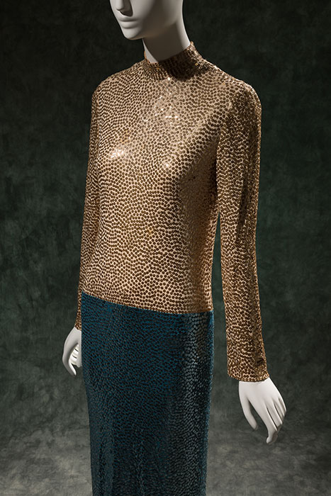 Norman Norrell sequined “Mermaid” evening gown, circa 1972, P86.43.3