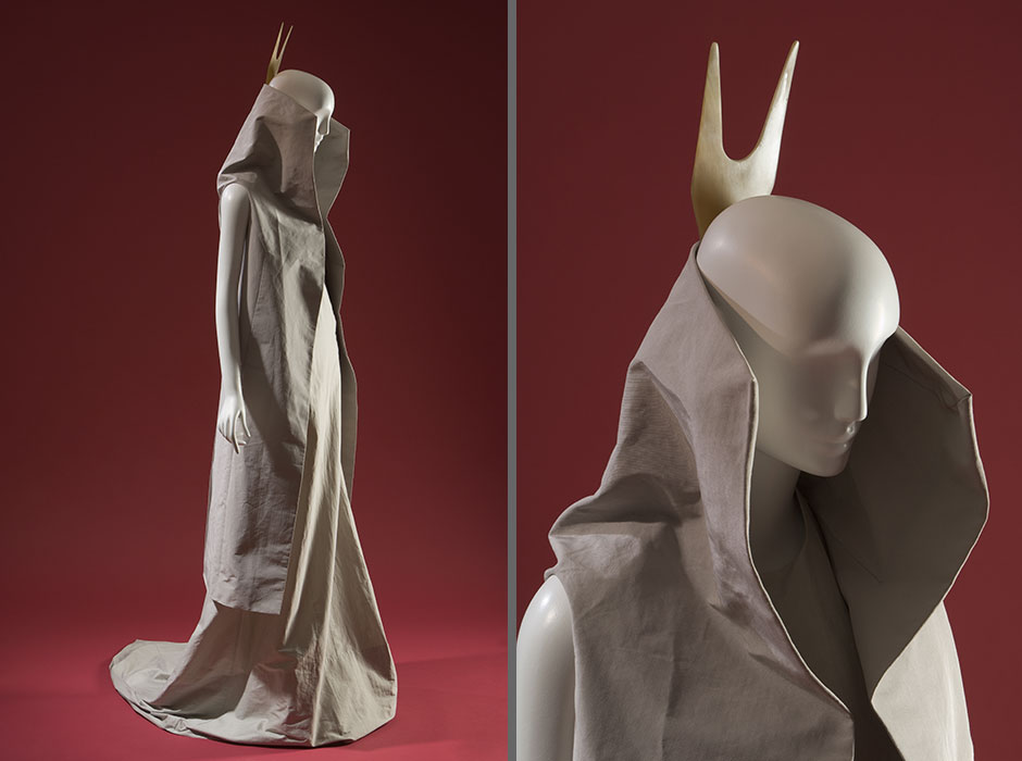 Rick Owens ensemble, spring 2011, 2011.3.1, gift of Rick Owens