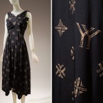The new “YY” logo that Yohji Yamamoto debuted with his fall 2007 runway collection (seen on this dress) is remarkably similar to the well-known Louis Vuitton logo. While Yamamoto’s logo did not cause confusion among consumers, it did flirt with trademark infringement. Silk, Fall 2007, Japan, 2007.51.1, museum purchase