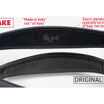 Detail, Counterfeit Gucci Jackie bag and Gucci Jackie bag