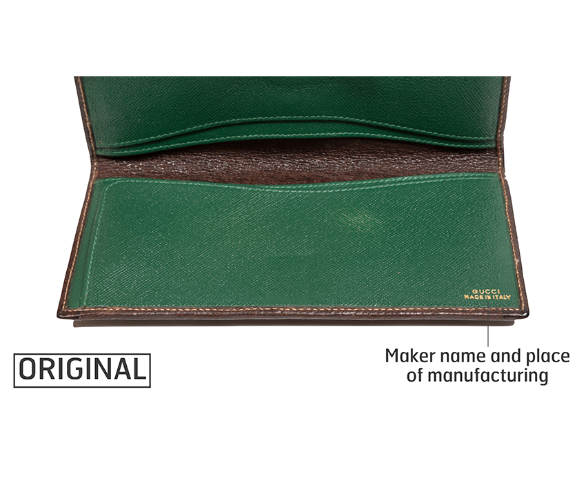 Detail, Gucci checkbook