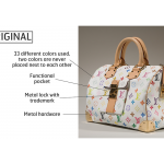 Louis Vuitton (Takashi Murakami) Speedy 30 bag. Printed canvas, leather, 2003, France, 2010.56.2, museum purchase