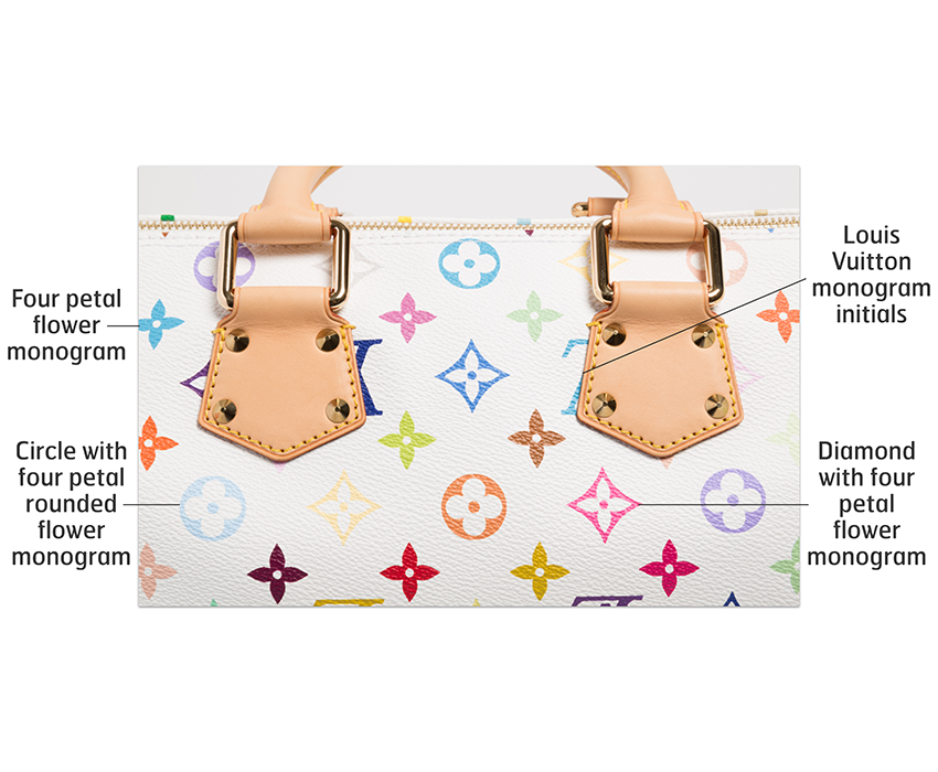 Detail, Louis Vuitton (Takashi Murakami) Speedy 30 bag