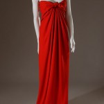 Halston red “sarong” dress. Silk crepe, circa 1976, New York, 80.128.4, gift of Celanese