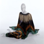 Halston tie-dyed pajama set. Silk chiffon, 1970, New York, gift of Robe, 91.241.11rt Wells in Memory of Lisa Kirk